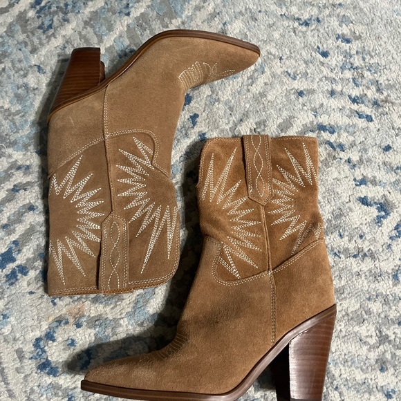 MARC FISHER Womens Brown Comfort Rogers Pointed Toe Western size 6 - Picture 2 of 4